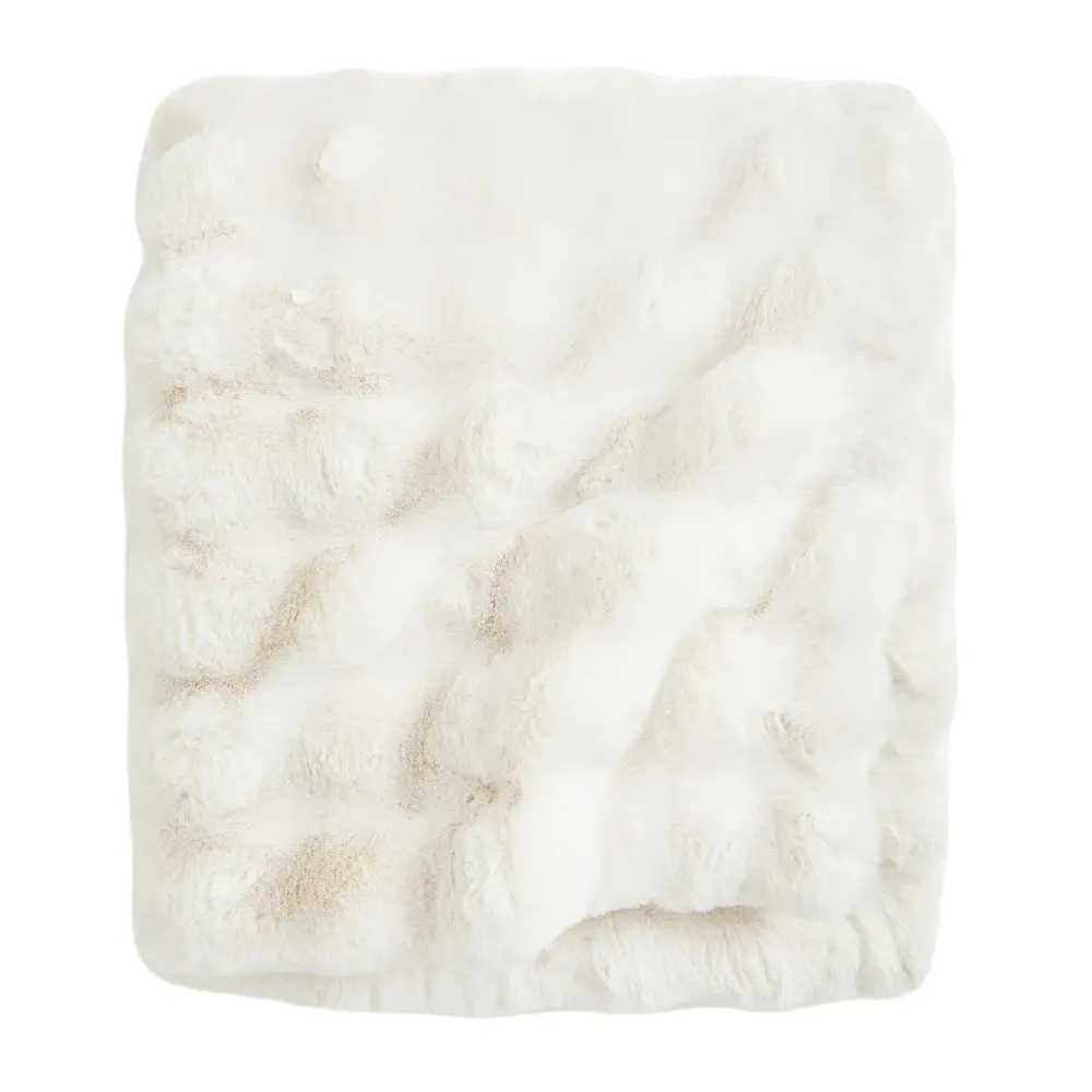 

Одеяло H&M Home Candy-striped Linen-blend, белый