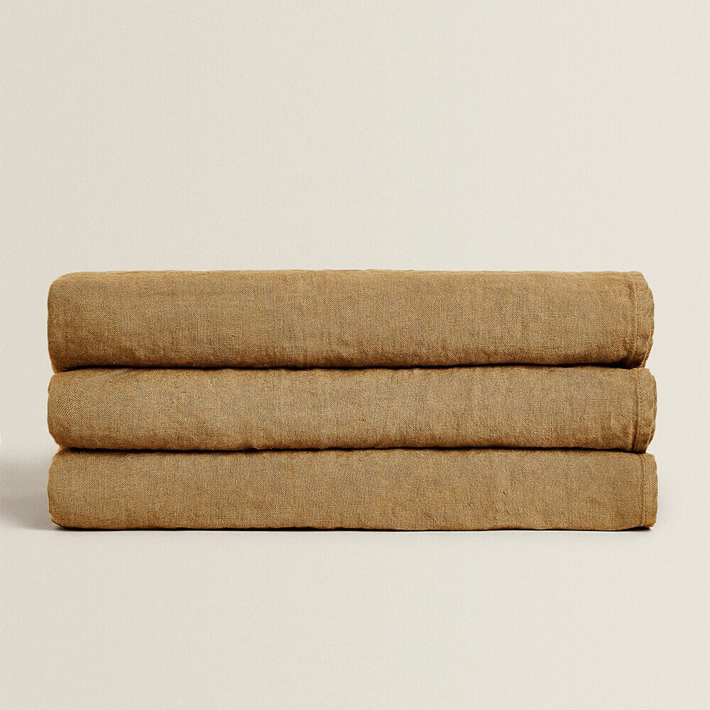

Скатерть льняная Zara Home High Gsm, светло-коричневый