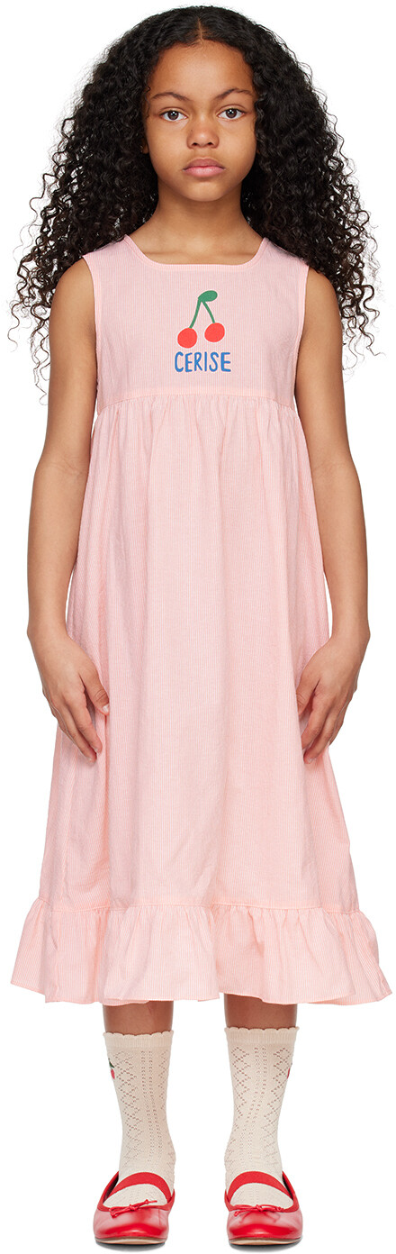 

SSENSE Эксклюзивное Детское Розовое Платье Макси Cherry Jellymallow, Розовый