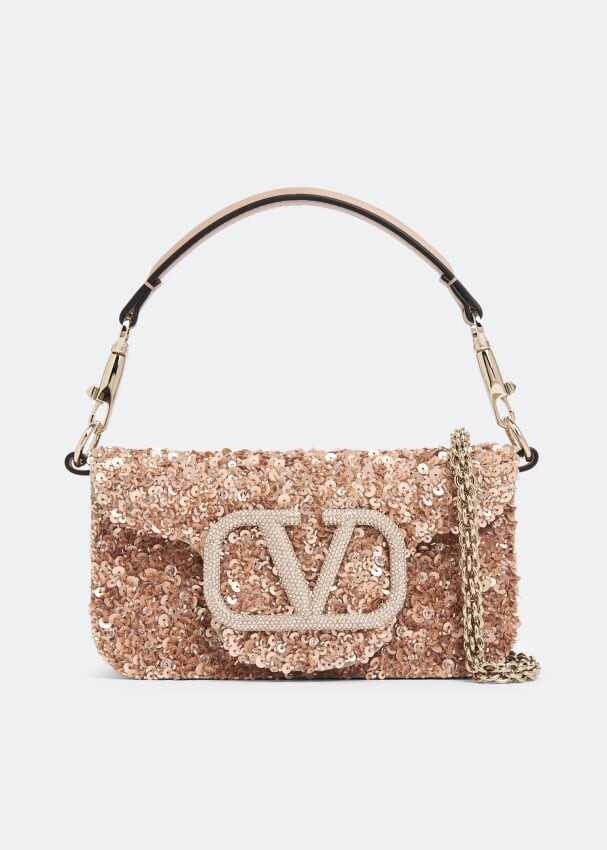 

Сумка VALENTINO GARAVANI Locò small shoulder bag, бежевый