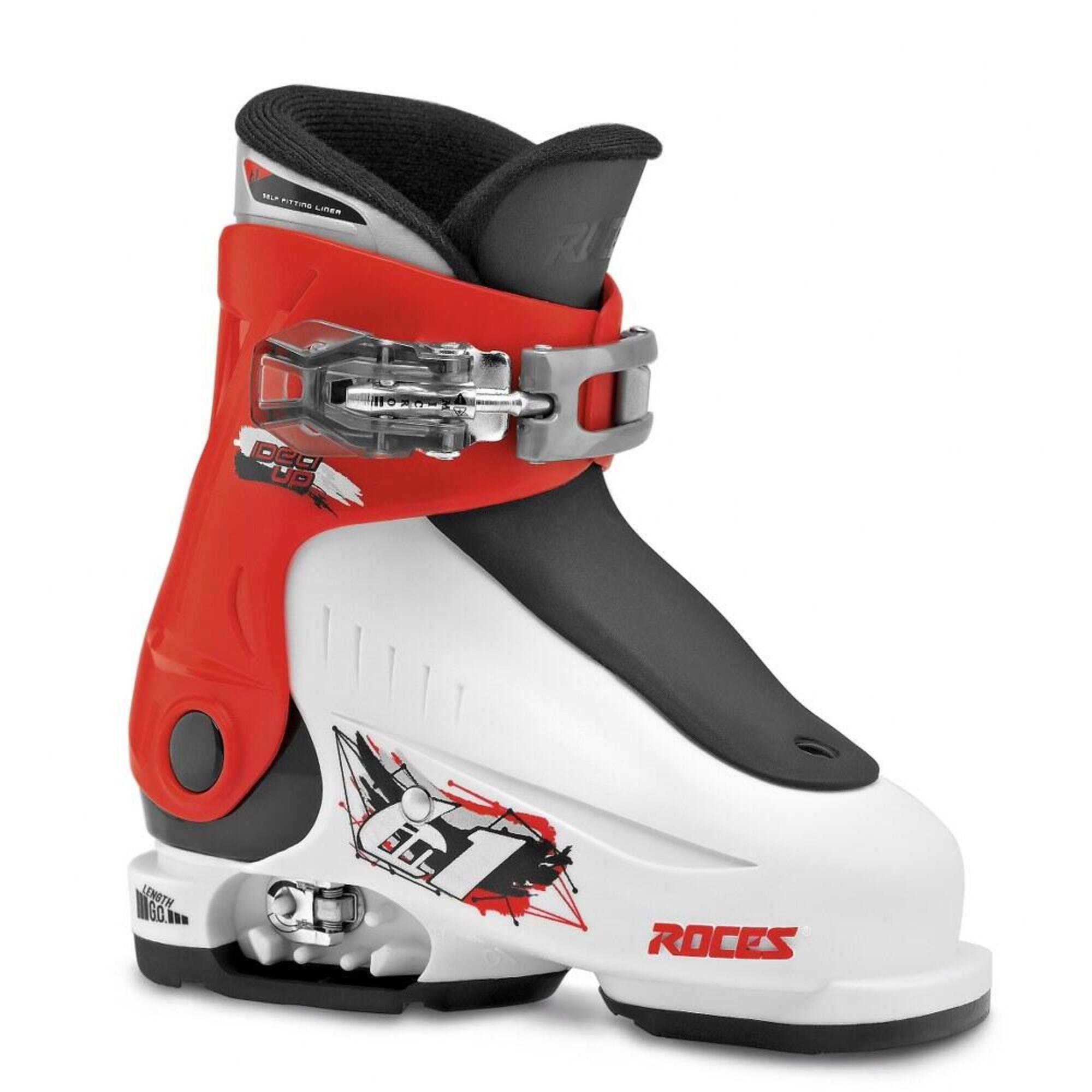 Ботинки лыжные детские Roces Idea Free с регулируемым размером, красный фото