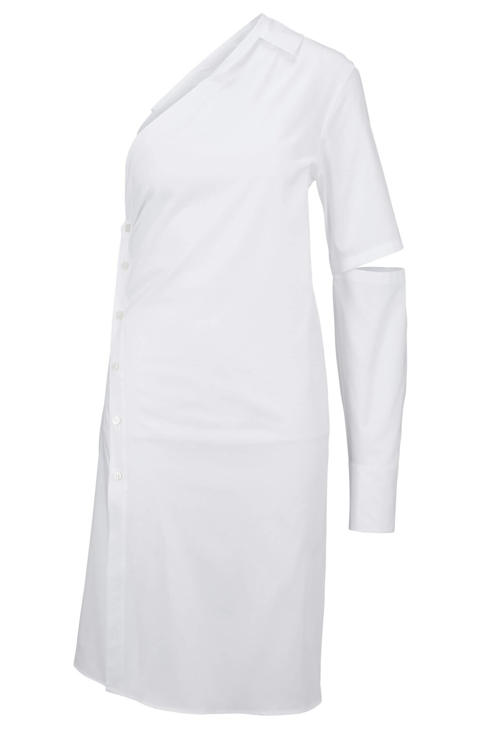 

Платье-рубашка Hugo Boss One-shoulder, белый