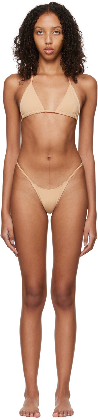 

Эксклюзивное бежевое бикини SSENSE Fiona BINYA