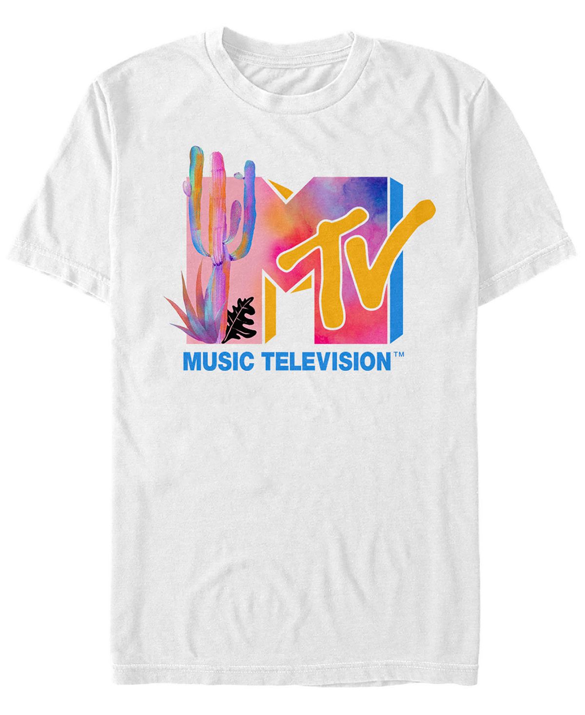 Мужская красочная футболка с короткими рукавами и логотипом цвета воды пустыни Fifth Sun, белый пульт для телевизора mystery mtv 1914l