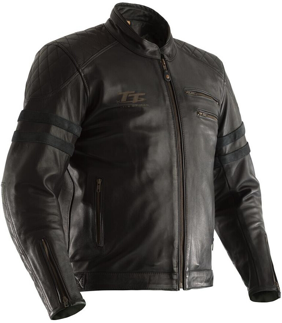 

RST IOM TT Hillberry Motorcycle Leather Jacket Мотоцикл Кожаная куртка, черный