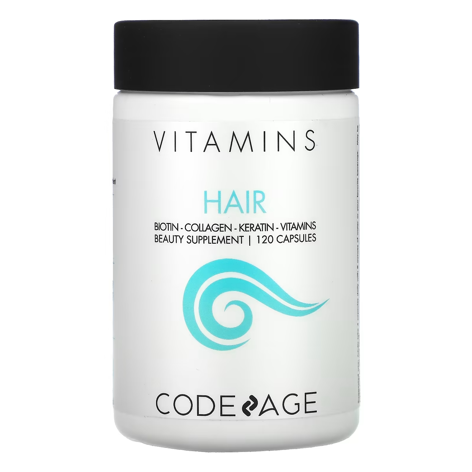 Codeage Витамины для волос биотин коллаген кератин, 120 капсул витамины для волос 120 капсул codeage