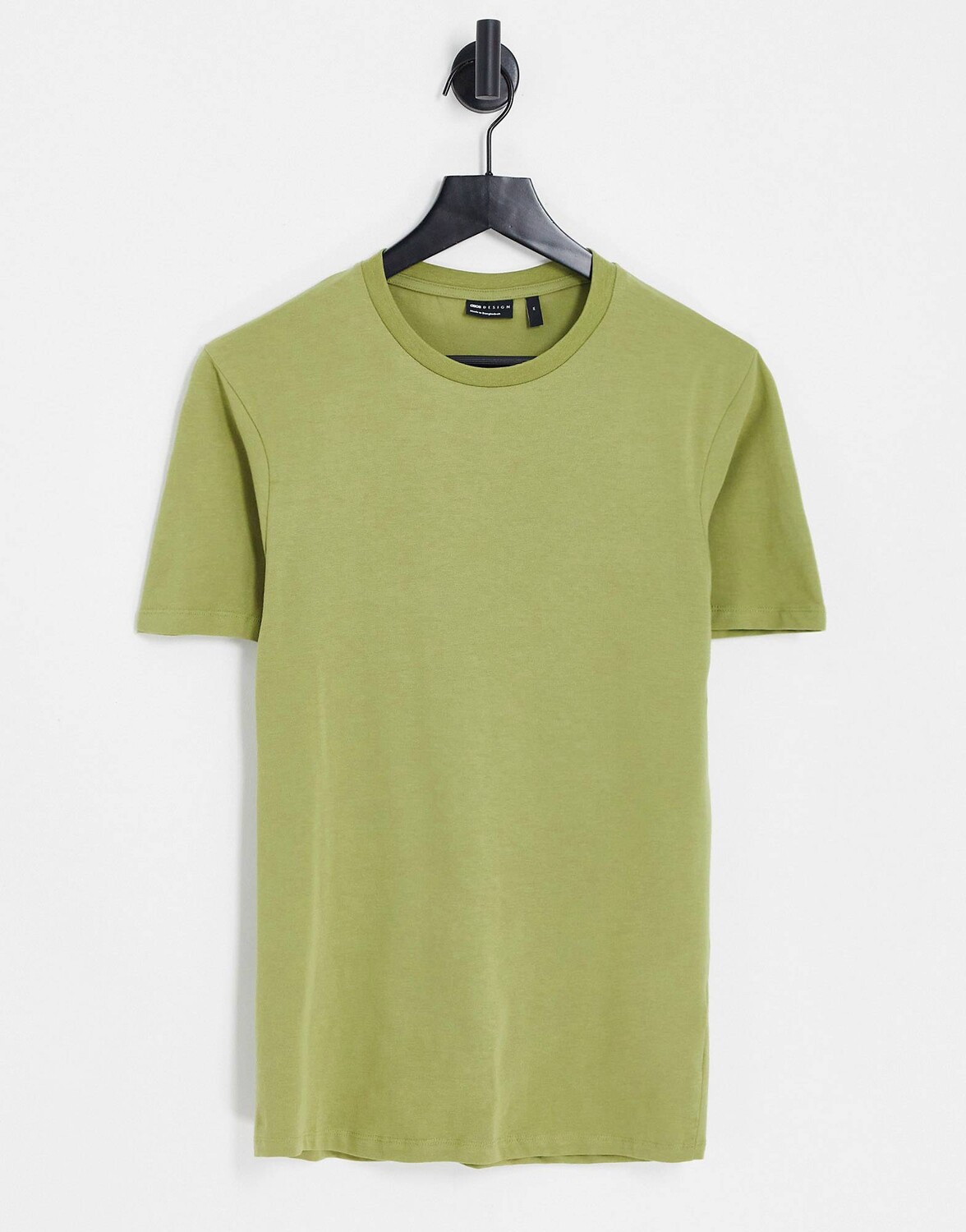 

Футболка цвета хаки с круглым вырезом ASOS DESIGN