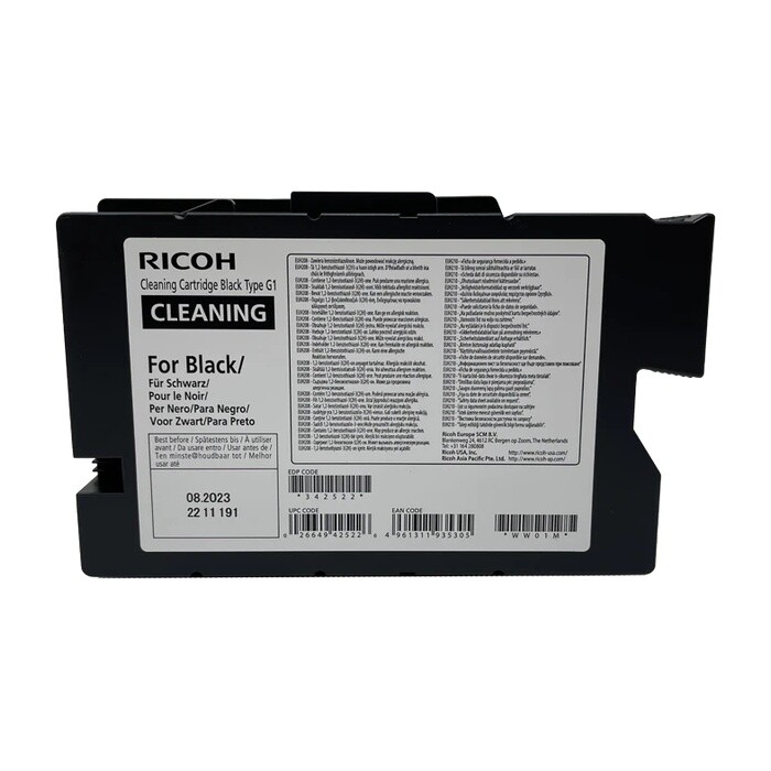 

Чистящий картридж Ricoh Cleaning Cartridge G1 для Ri-1000/2000, черный