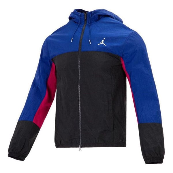 

Куртка Air Jordan SS22 Colorblock Zipper Long Sleeves Hooded Blue, Синий