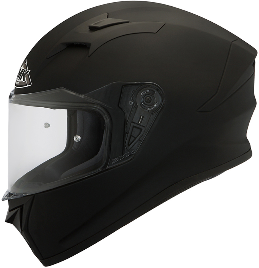 Шлем SMK Stellar Solid мотоциклетный, черный мотоциклетный шлем мотоциклетный шлем матового черного цвета с солнцезащитным козырьком