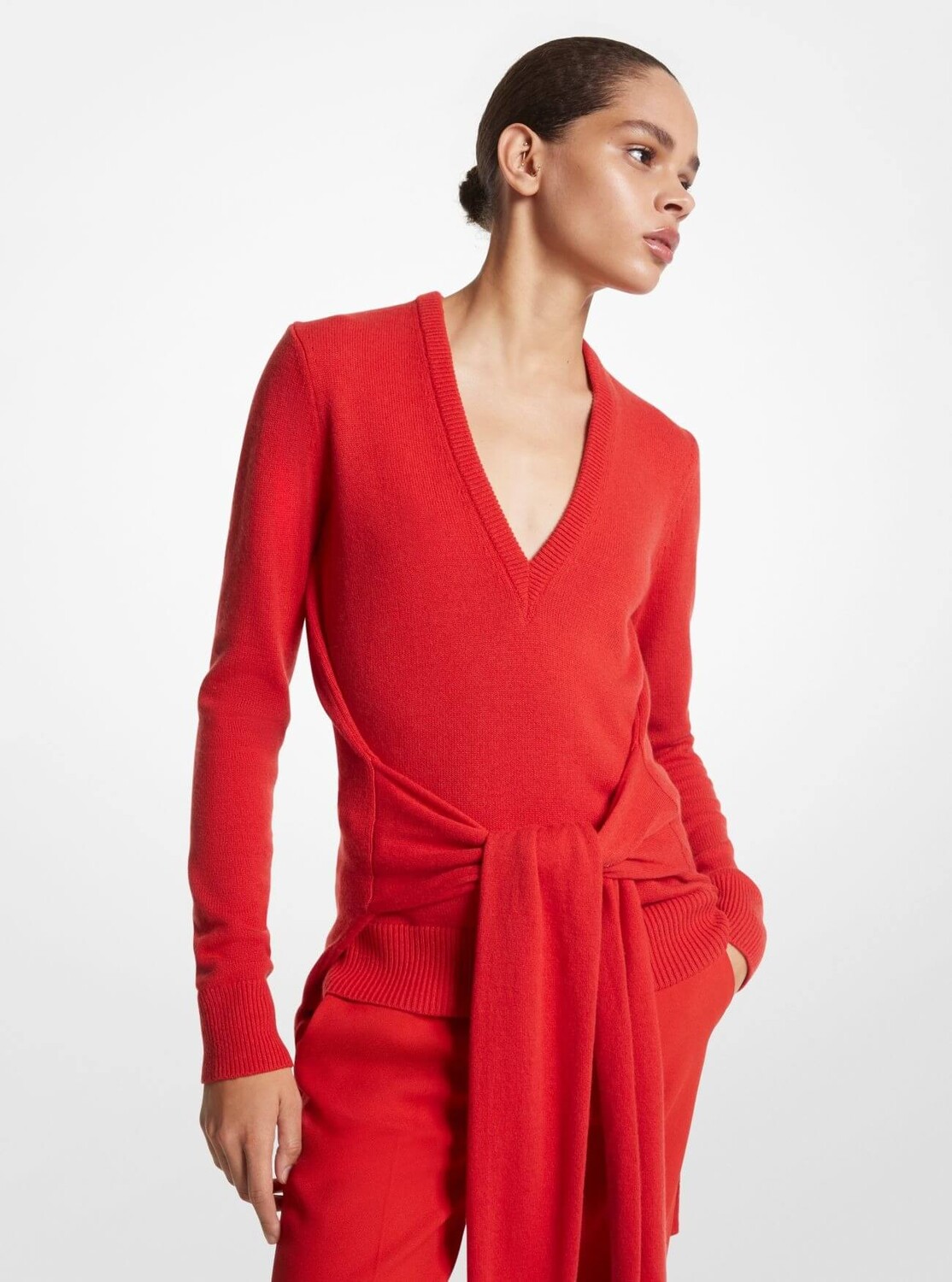 

Свитер Michael Kors Cashmere Scarf, красный