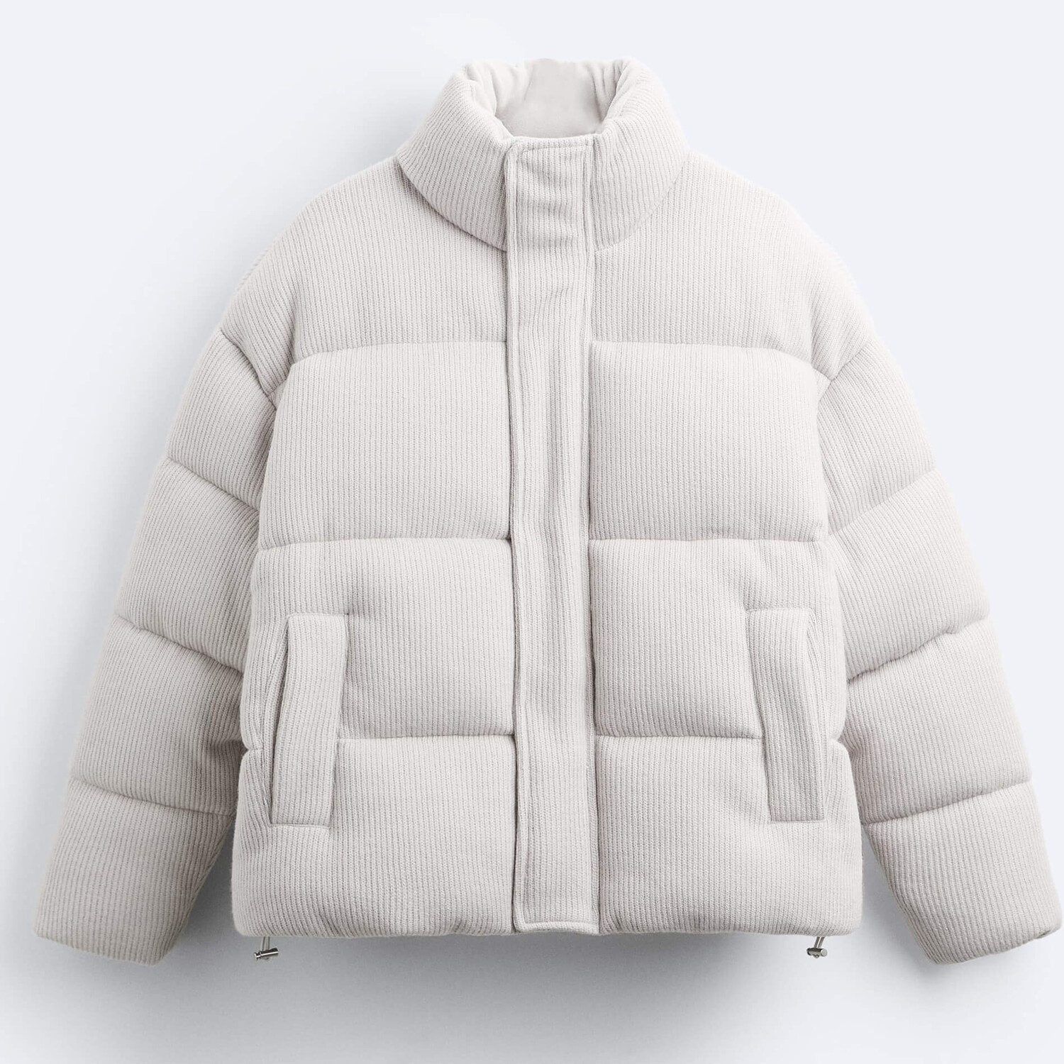 

Куртка утепленная Zara Textured, светло-бежевый