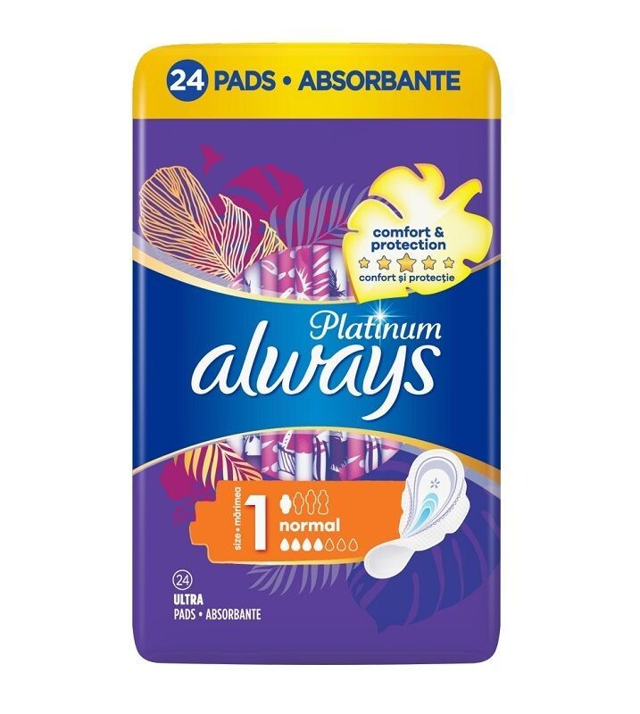 

Always Platinum Secure Night Duo Pack гигиенические салфетки, 10 шт.