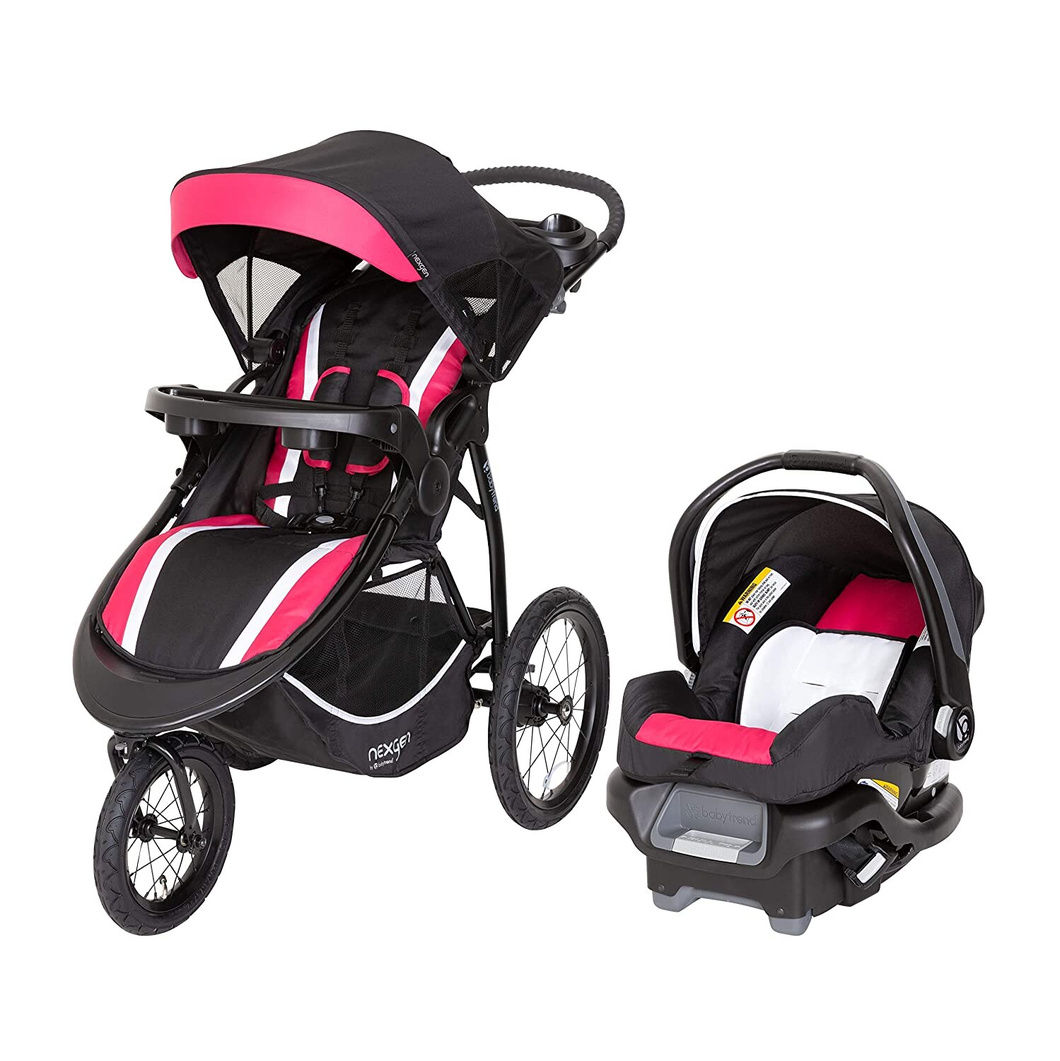 

Детская коляска NexGen Chaser Jogger, розовый/черный