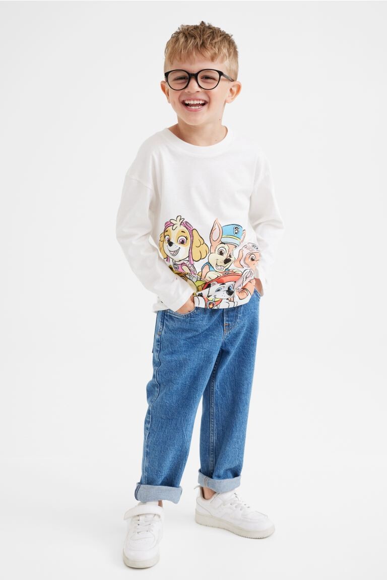 Топ с принтом из хлопкового джерси H&amp;M
