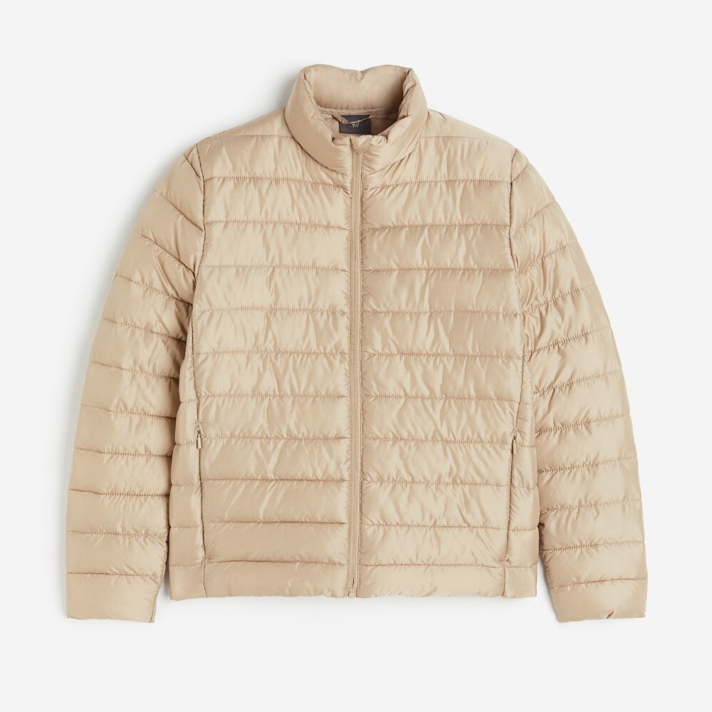 

Куртка H&M Lightweight Puffer, бежевый