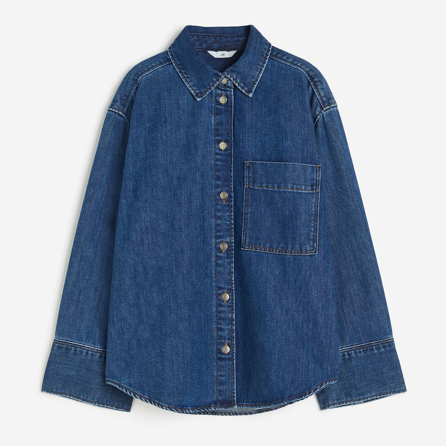 

Джинсовая рубашка H&M, синий
