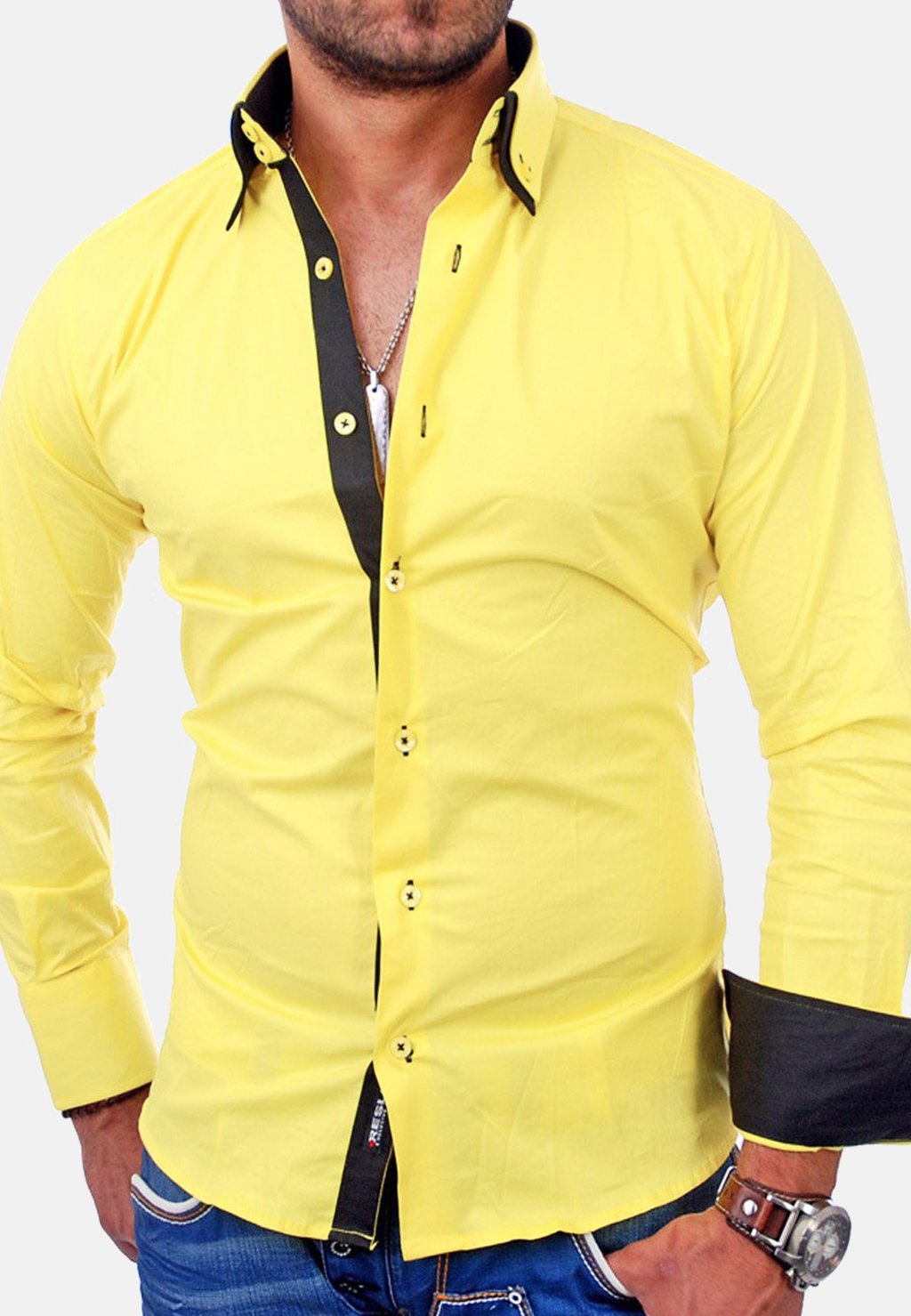 Рубашка Reslad, цвет gelb/schwarz