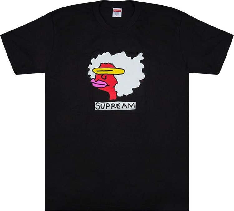 Футболка Supreme Gonz Tee 'Black', черный футболка supreme gonz logo tee black черный