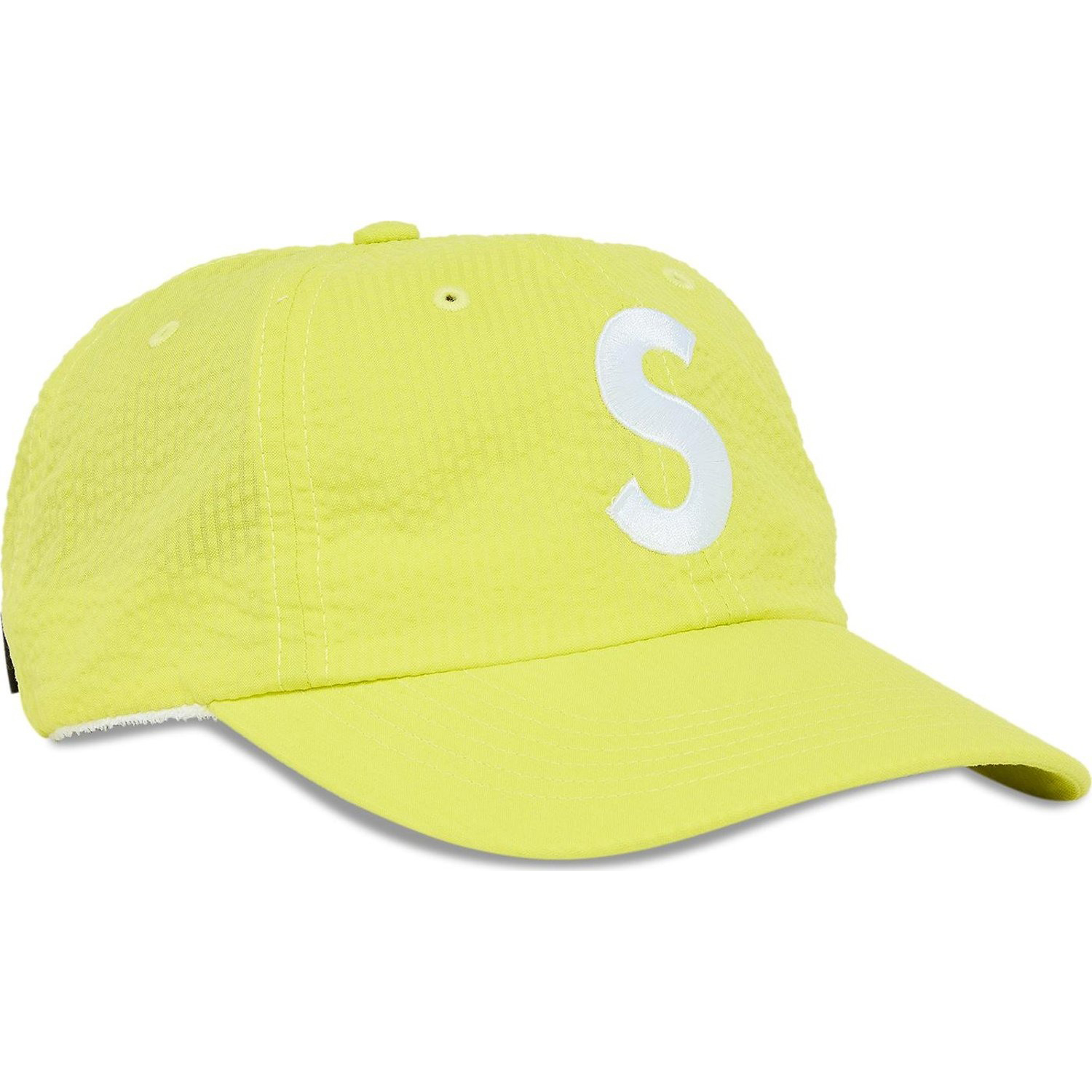 Бейсболка Supreme Seersucker S Logo 6-Panel, желтый