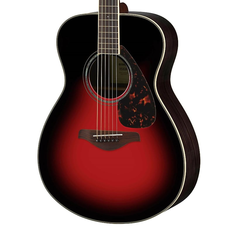 цена Yamaha FS830DSR Концертная акустическая гитара - Верхняя дека из массива ели - Dusk Sun Red