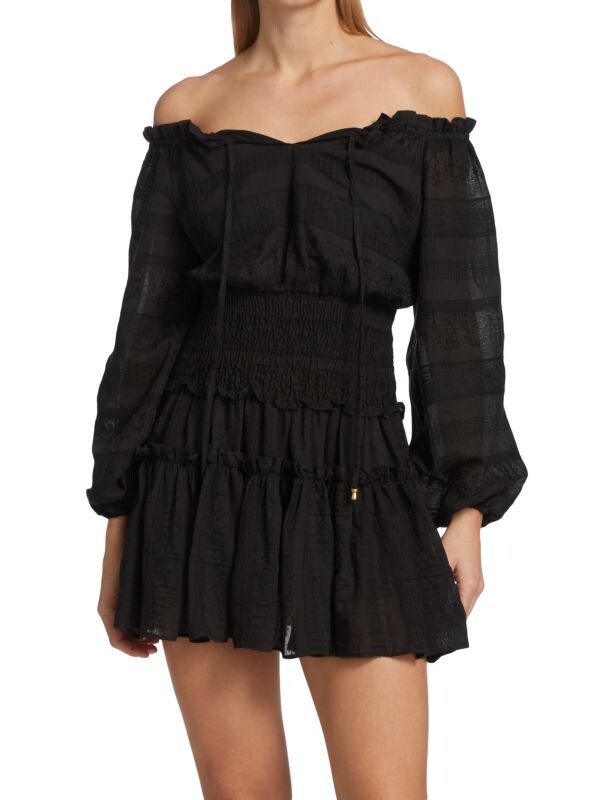 

Мини-платье erica с открытыми плечами Ramy Brook Black
