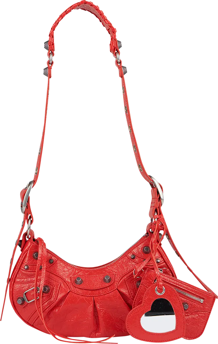 

Сумка Balenciaga XS Le Cagole Shoulder Bag Tomato Red, красный
