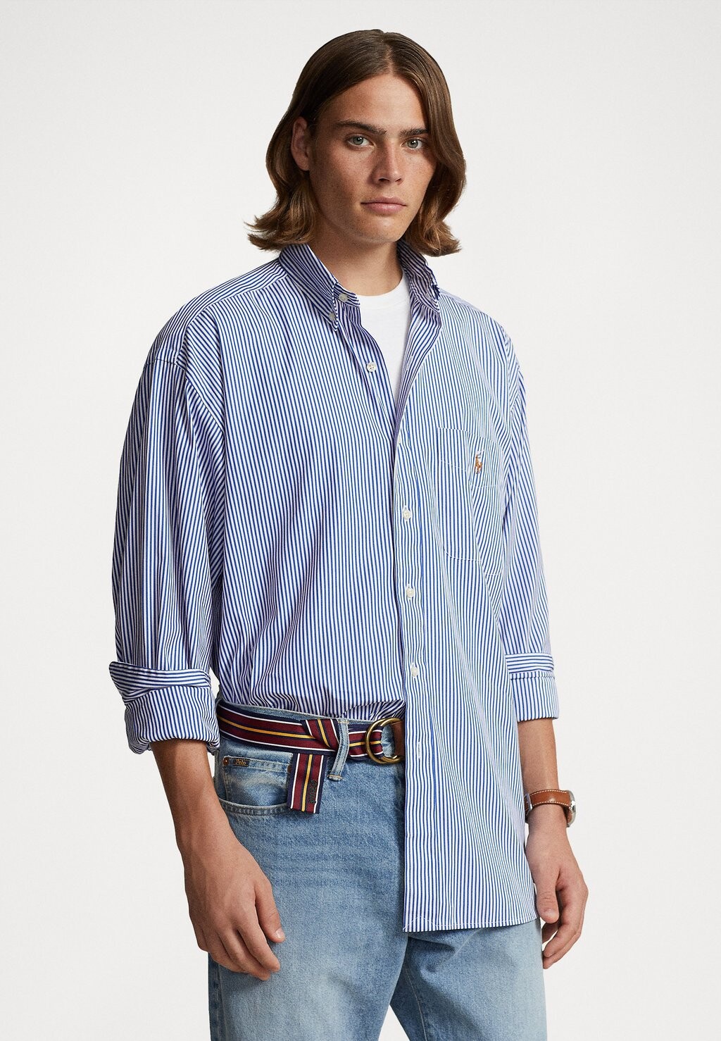 

Рубашка LONG SLEEVE SPORT Polo Ralph Lauren, синий/белый