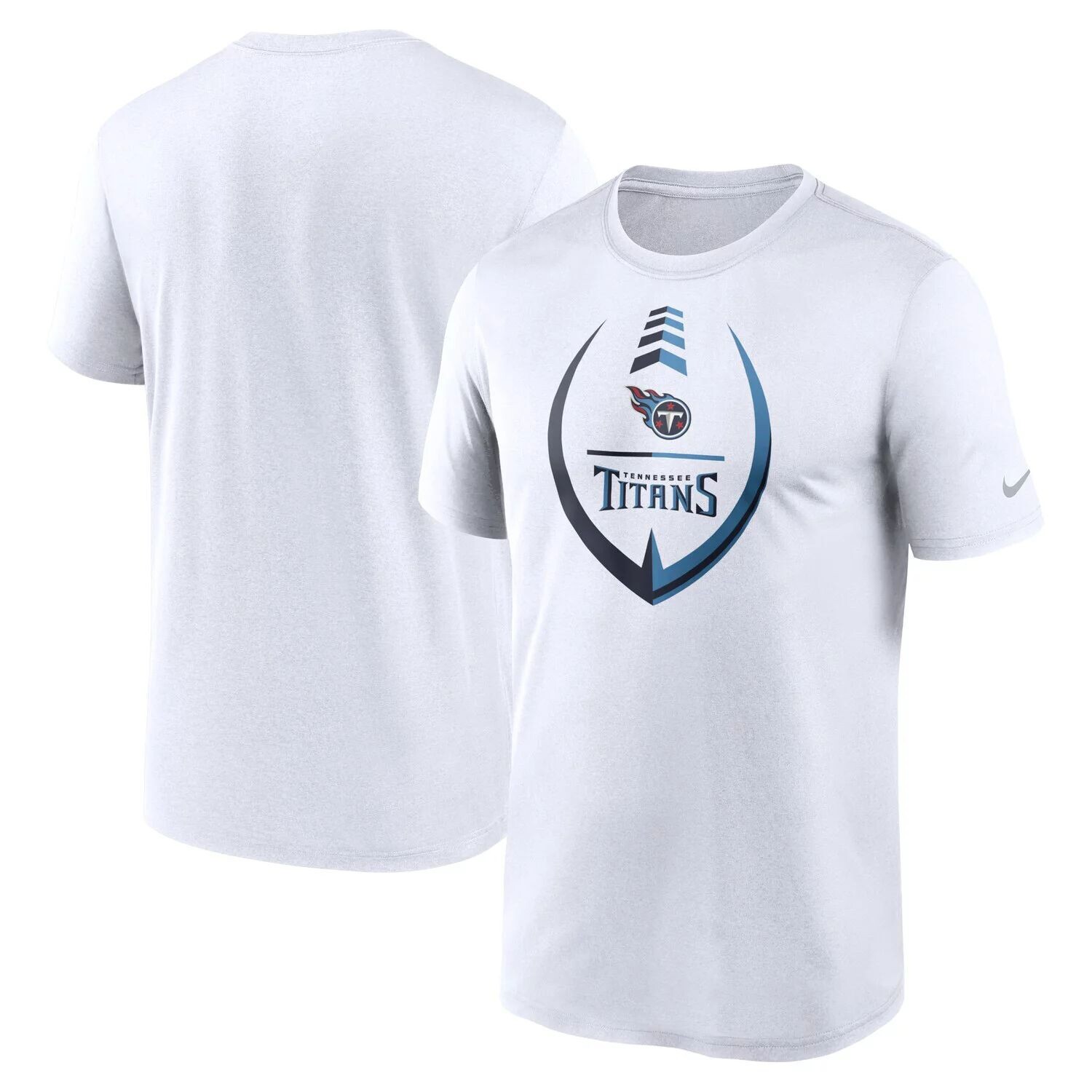 

Мужская белая футболка Tennessee Titans Icon Legend Performance Nike, Белый