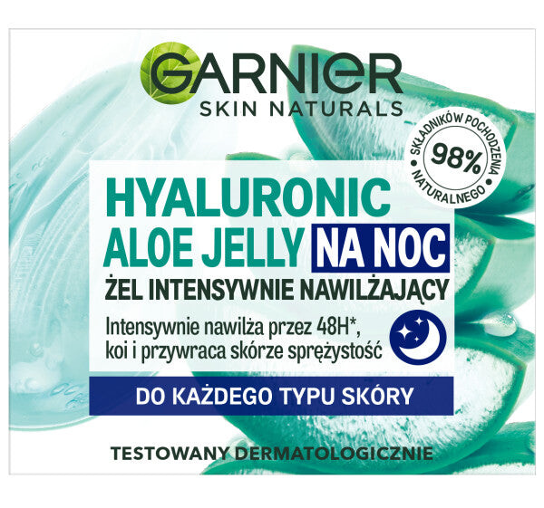 

Garnier Hyaluronic Aloe Jelly интенсивно увлажняющий гель для всех типов кожи на ночь 50мл