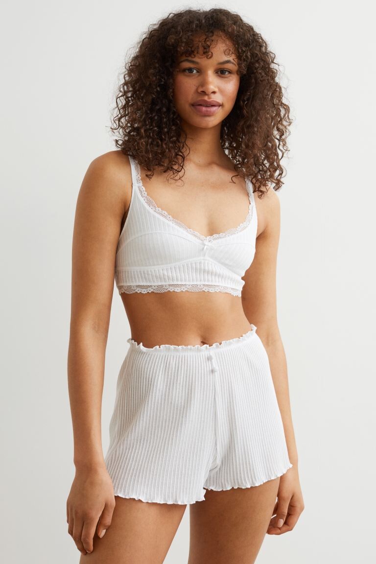 

Бралетт и трусики H&M, белый