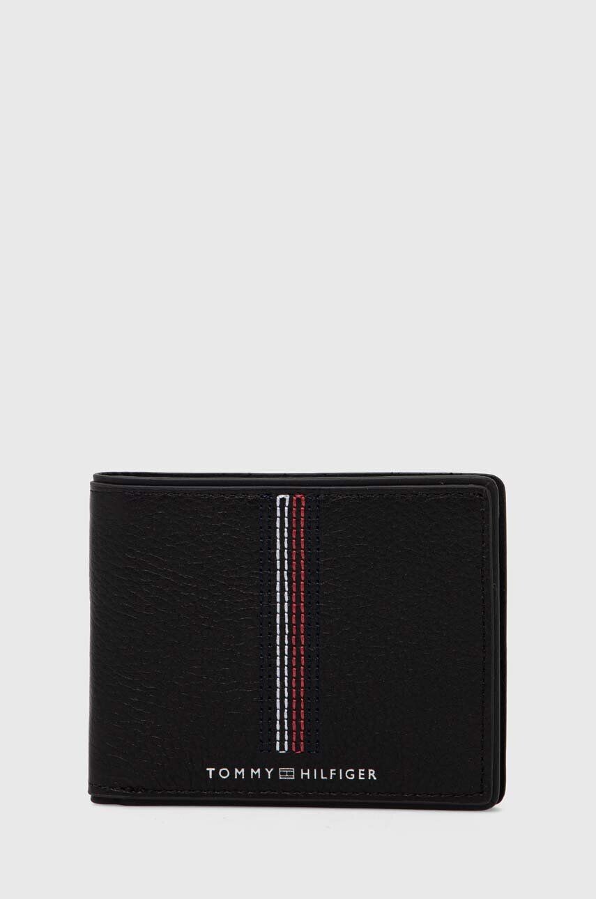 

Кожаный кошелек Tommy Hilfiger, черный