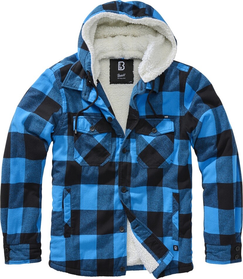 

Куртка Brandit Jacke Lumber Jacket Hooded, синий
