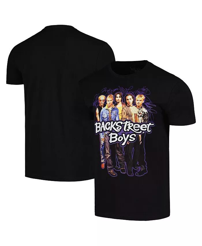 

Мужская черная футболка Backstreet Boys Signatures Global Merch, черный