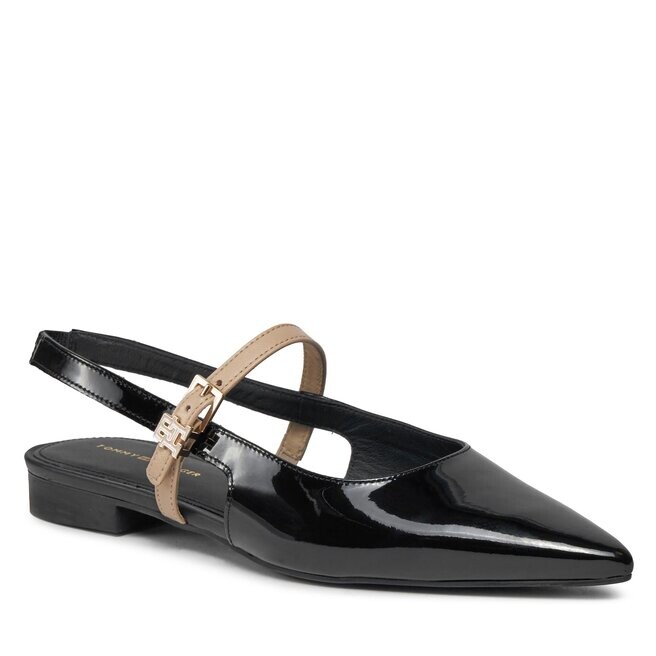 

Сандалии Tommy Hilfiger PatentSling Back, черный