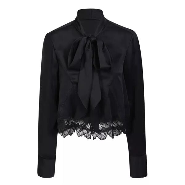 

Футболка lace hem shirt Stella Mccartney, черный