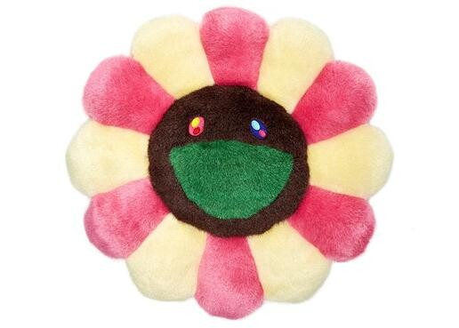 

Мягкая плюшевая фигурка Takashi Murakami Flower, 60 см, розовый/светло-желтый/коричневый