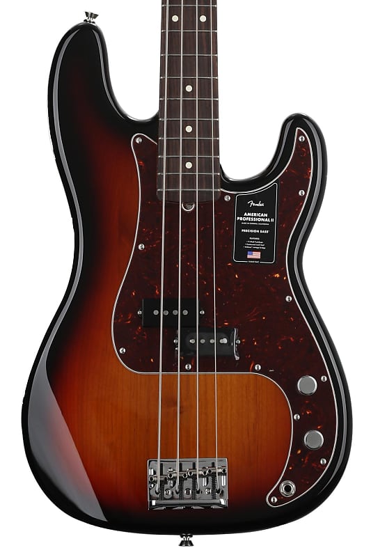 

Бас-гитара Fender American Professional II Precision Bass — 3 цвета Sunburst с палисандровой накладкой 0193930700