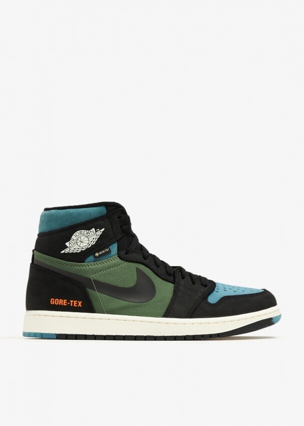 

Кроссовки Nike Air Jordan 1 High Element GORE-TEX 'Black Olive', черный