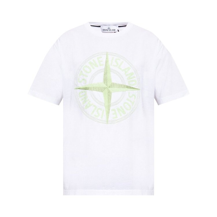 

Футболка Stone Island Logo Print T-Shirt 'White', белый