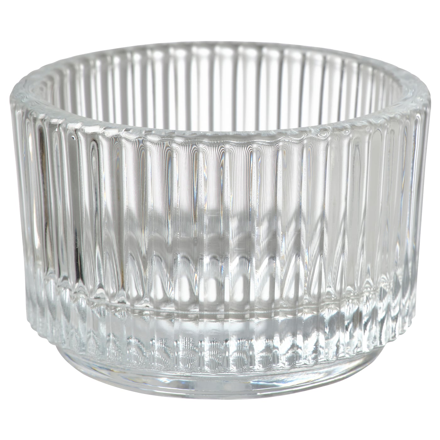 цена FINSMAK ФИНСМАК Подсвечник для греющей свечи, прозрачное стекло, 3.5 см IKEA
