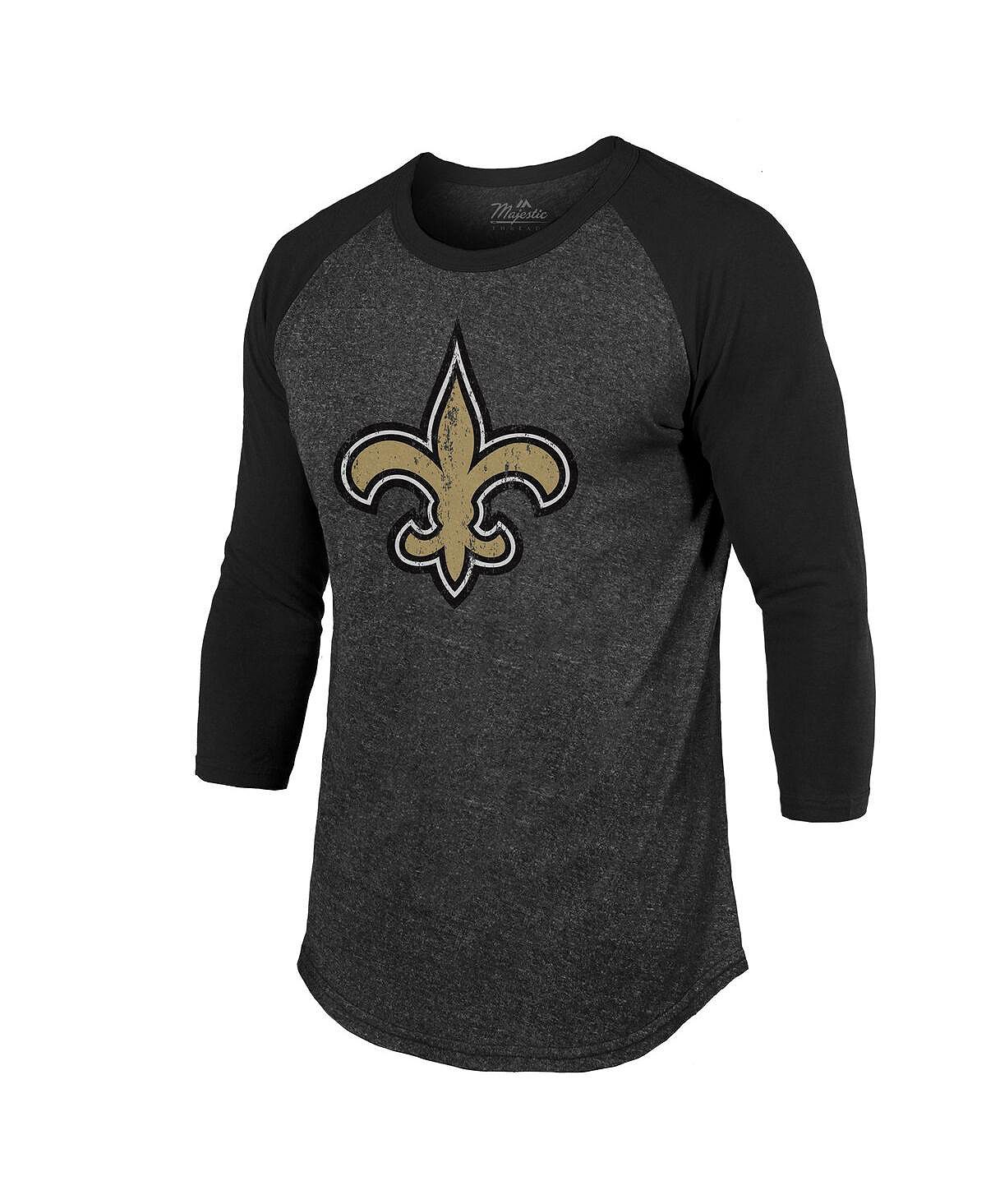 Мужские нитки tyrann mathieu black new orleans saints цвет команды имя и  номер игрока футболка с рукавами 3/4 и реглан Majestic, черный – заказать  по выгодной цене из-за рубежа в «CDEK.Shopping»