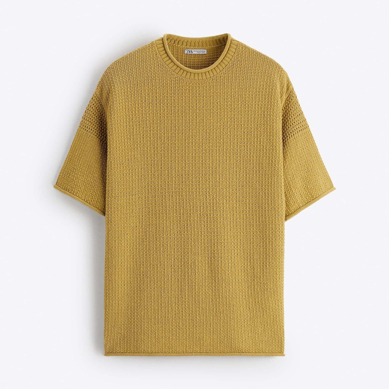 

Футболка Zara Matching Knit, лайм