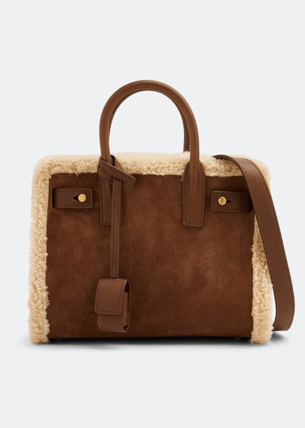 

Сумка-тоут SAINT LAURENT Nano Sac De Jour tote bag, коричневый
