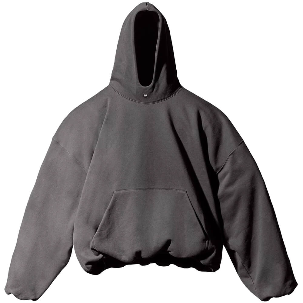 Худи Yeezy Gap Engineered by Balenciaga Logo, темно-серый yeezy размер s серый
