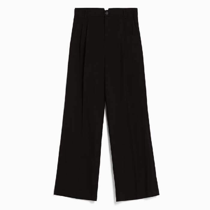 

Брюки Bershka Dad Fit Tailored, черный