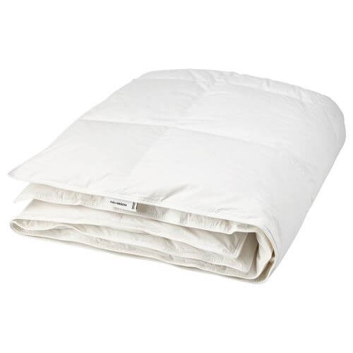 Одеяло теплое Ikea Fjallbracka 150х200, белый супермягкое теплое фланелевое шерстяное одеяло осенне зимнее теплое микро плюшевое флисовое одеяло одеяло для взрослых и детей кошек и с