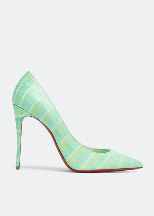 

Туфли CHRISTIAN LOUBOUTIN Kate 100 pumps, зеленый