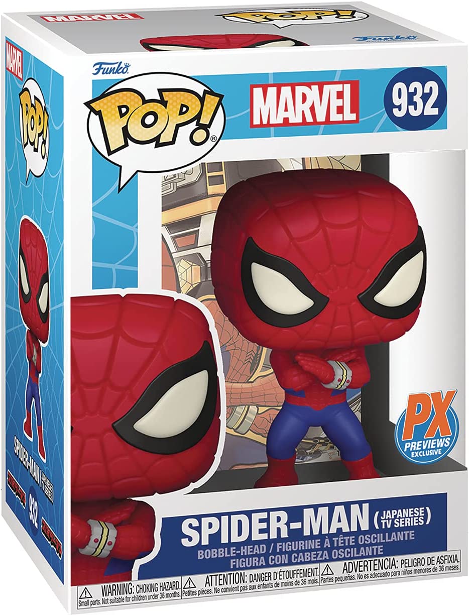 Фигурка Funko POP! Marvel: Spider-Man Japanese TV Series Vinyl Figure, Multicolor, Standard фигурка funko pop bobble marvel spider man japanese tv series стикер px