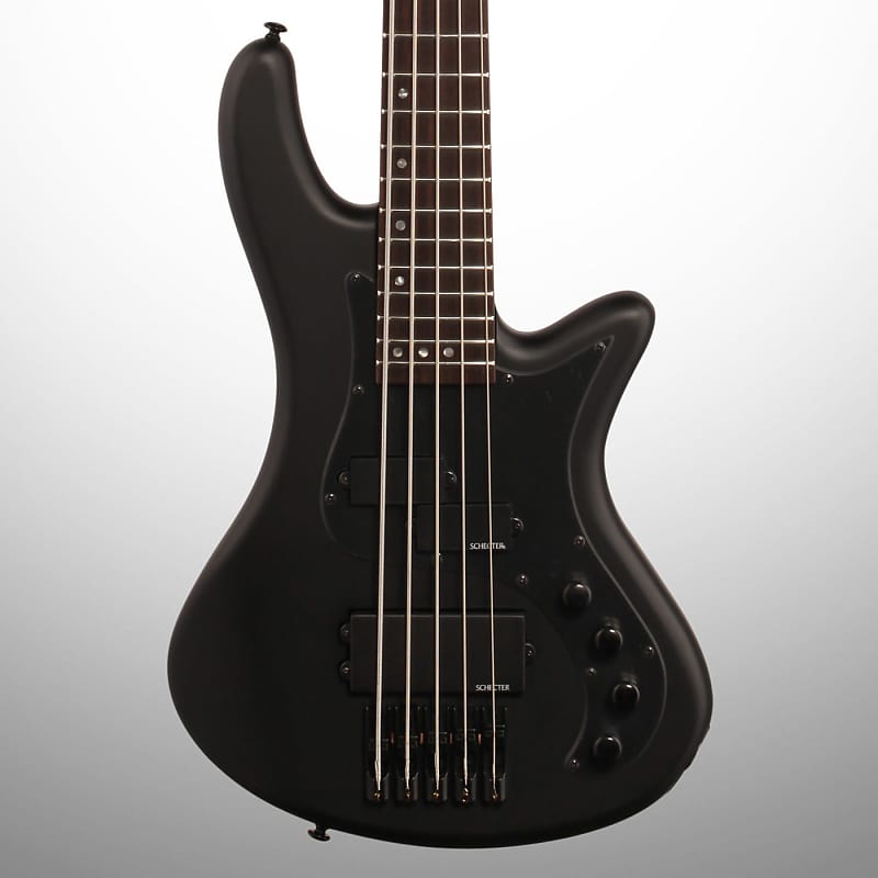 Бас-гитара Schecter Stiletto Stealth-5, 5 струн, черный матовый 2523 цена и фото